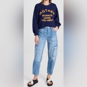 MOTHER The Curbside Cargo Flood Jeans